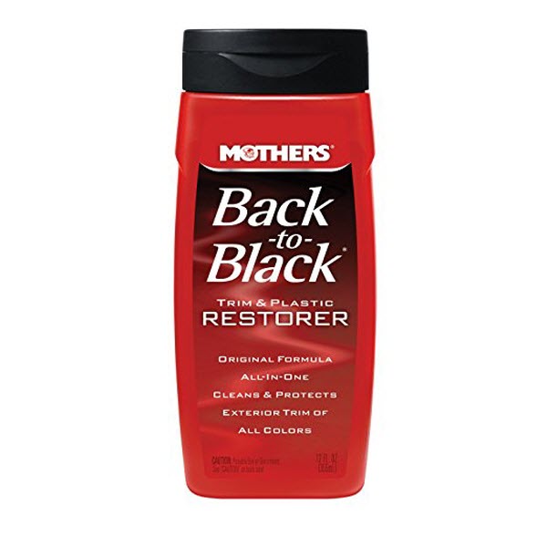 Mothers black to black trim and plastic restore