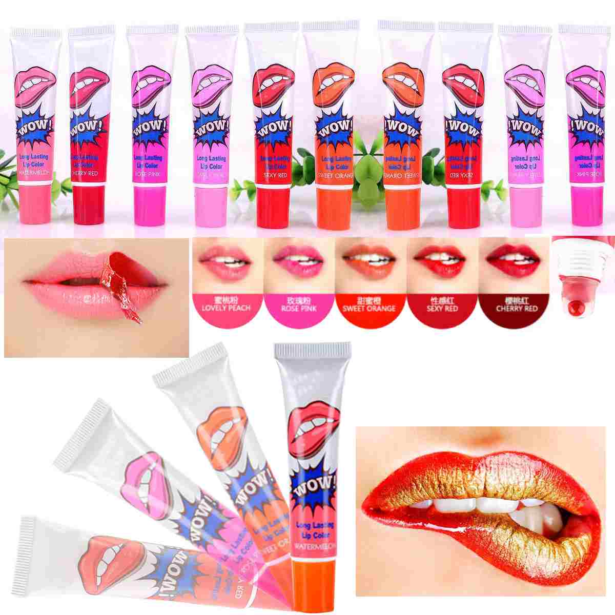 Pack of 4 Magic Peel Off Lip Gloss