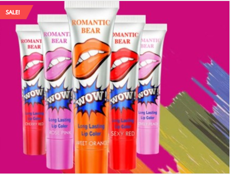 Pack of 4 Magic Peel Off Lip Gloss