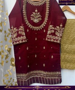 3 piece stuff shalmoze silk suit