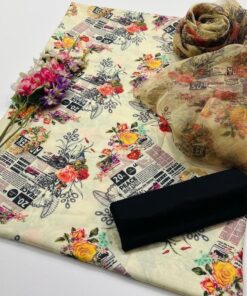 SWISS COTTON 3 PIECE SUIT PRICE IN PAKISTAN