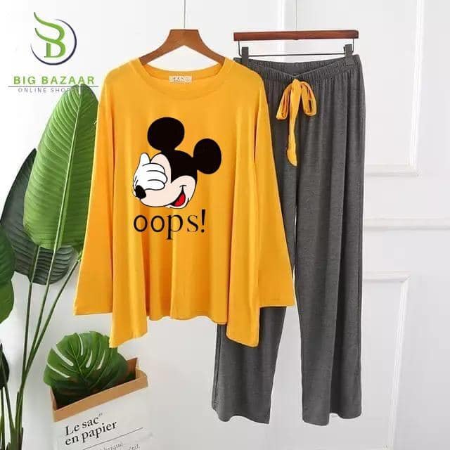 LOUNGE WEAR PRINTED JERSY DRESS PRICE IN PAKISTAN