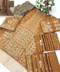 Tawakal Heavy Embroidered Front & Handwork Stitch 3 Piece Suit Price In Pakistan