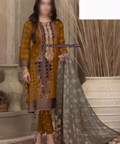Tawakal Heavy Embroidered Front & Handwork Stitch 3 Piece Suit Price In Pakistan