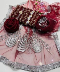 Bamber Chiffon “Dori” Embroidered 3 PIECE SUIT PRICE IN PAKISTAN